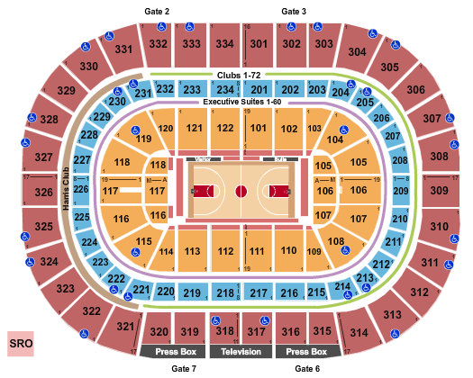 Chicago Bulls seating chart for Tickets